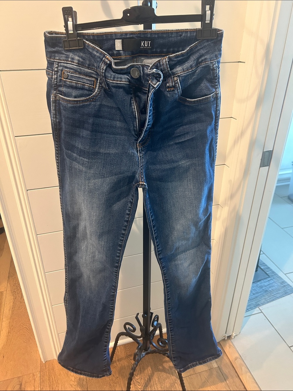 Kut from the Kloth Medium/Dark Blue Boot Cut Jeans